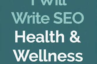 seo optimized health and wellness blog posts