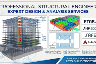 do structural analysis, design and detailing using etabs and sap2000
