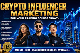 recruit crypto trading influencers to promote or coach your online course