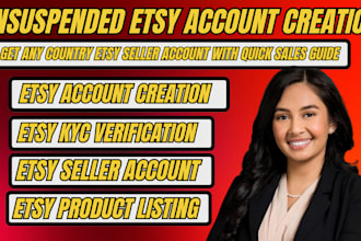 create verified etsy account creation etsy store setup and shop creation
