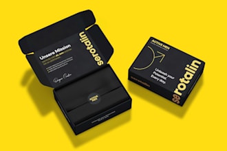 do premium mailer box design, subscription box, and product packaging design