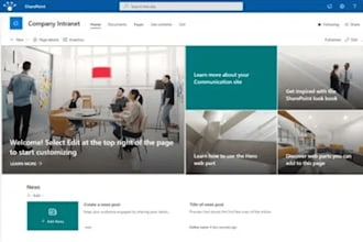 design a custom microsoft sharepoint intranet website and office 365 portal