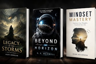 create a professional book cover