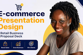 ecommerce presentation design, retail business proposal deck
