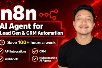 build n8n ai agent for lead gen and CRM automation