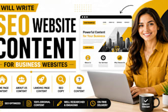 write SEO website content for business websites