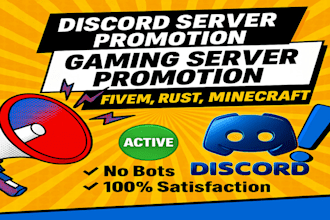 discord server promotion, discord advertising, minecraft server promotion growth