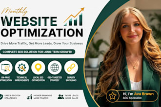 do monthly website on page local GEO SEO aeo, and off page backlink building