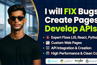 fix HTML, CSS, javascript, react and wordpress bugs and errors fast