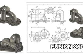 design 3d product, assemblies and industrial part in fusion 360