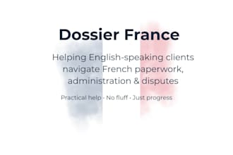 help with french paperwork admin and dispute support