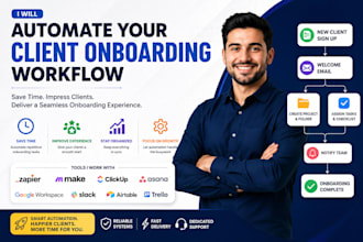 automate your client onboarding workflow using zapier , make