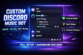create custom music bot for your discord server