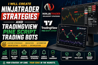 create ninjatrader strategies and tradingview pine script trading bots
