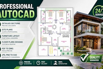 draw and redraw custom 2d floor plans for real estate and property market