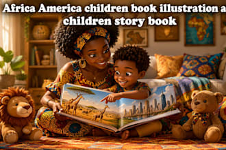 do africa america children book illustration storybook