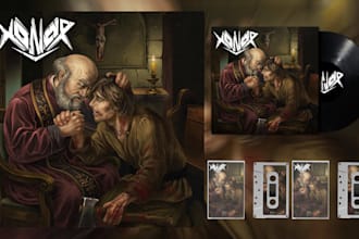 design a metal album cover artwork