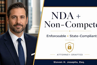 draft a legally enforceable non compete and nda agreement