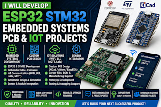 design embedded systems, pcb, firmware and iot solutions
