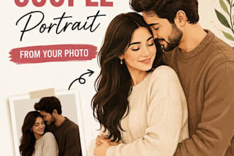 create personalized wedding and anniversary gift portrait