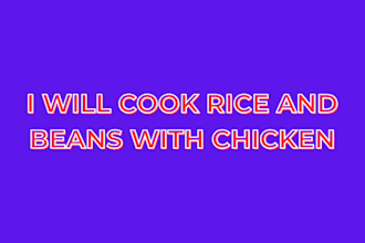 cook rice and beans with chicken