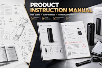 design clear product instruction manuals