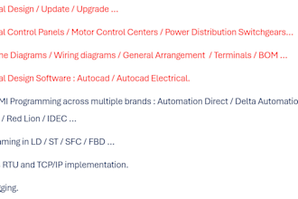 do industrial electrical design and programming