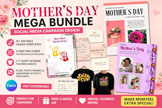 design mothers day gift bundle editable canva templates for etsy sellers