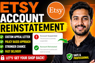 do etsy account reinstatement appeal letter etsy suspension etsy reopen