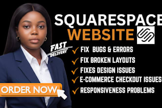 fix squarespace issues, bugs, errors, redesign your squarespace website