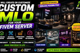 create or customize your fivem server custom mlo for fivem server fiver mlo dev
