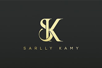 do professional wordmark initial letter monogram logo design