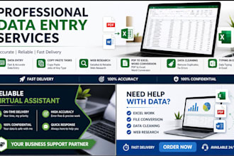 do any kind of data entry work