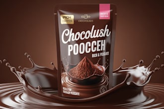 design creative box, pouch and label packaging design