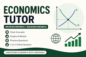 be your economics tutor for microeconomics and macroeconomics