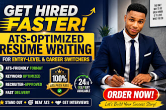 write an ats optimized resume for entry level and career switch jobs
