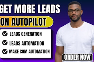 fix make com leads generation setup leads conversion automation, leads nurturing