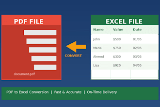 convert your PDF to excel or google sheets spreadsheet accurately and fast