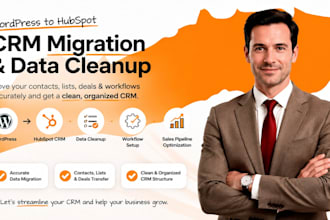 migrate wordpress contacts hubspot crm list deals workflow cleanup data