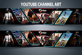 design a professional youtube  channel logo, profile picture, and banner art