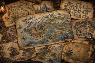 draw custom fantasy world maps