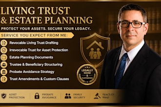 draft UK asset trust protection trust asset will trust estate planning documents