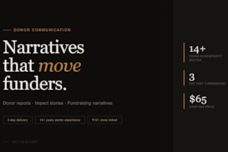 write a clear and compelling narrative for your nonprofit