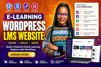 build wordpress lms website with tutor lms pro learndash buddyboss masterstudy
