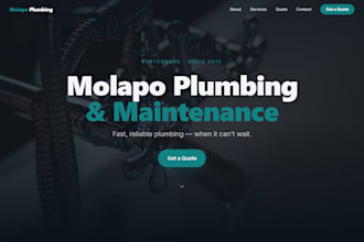 create an information website for a small business