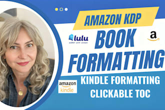 do book formatting ebook design, paperback or kindle ebook formatting amazon kdp
