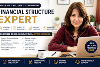 manage general ledger chart of accounts, income tracking and revenue recognition