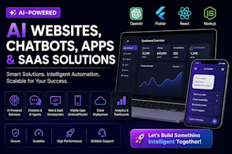 build ai website, ai mobile app, ai saas website, ai saas app