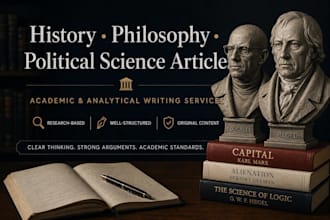 write articles on economics, politics, history and philosophy