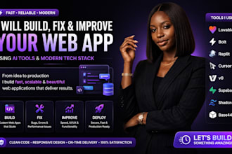 develop and fix mvp web mobile apps loveable, replit, bolt,base 44, supabase ai